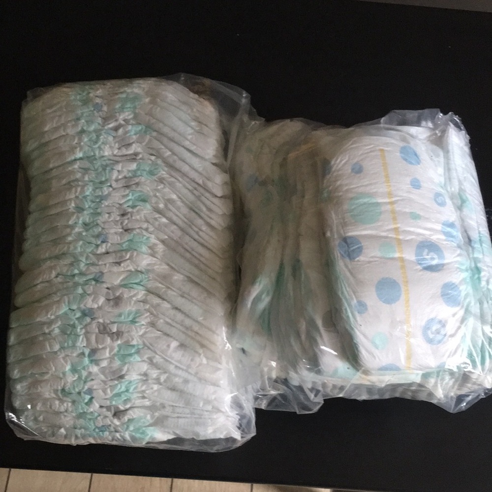 Lot of 53 Mixed Size Baby Diapers Up & Up Target BrandSz 3 & Sz 5 Open Box